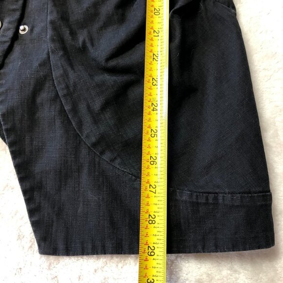 Mia Melon Black Lightweight Cotton Jacket Size Small - Picture 15 of 15